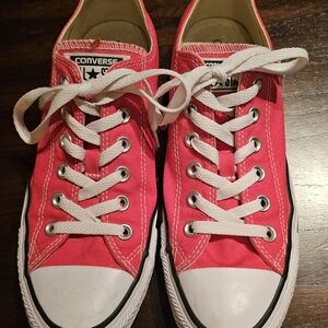 Converse Pink Canvas Sneakers